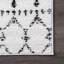 Tapis marocain Freetown pour le salon, la chambre et la cuisine, blanc et noir / noir-67418062