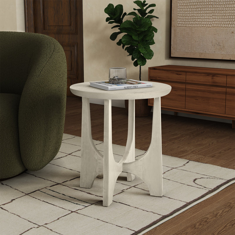 Brooklyn End Table, White Wash