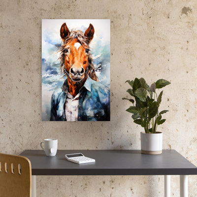 «Dapper Horse Portrait», art mural