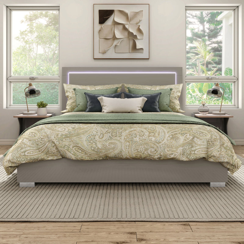 Lit Duckworth, King, Gris taupe