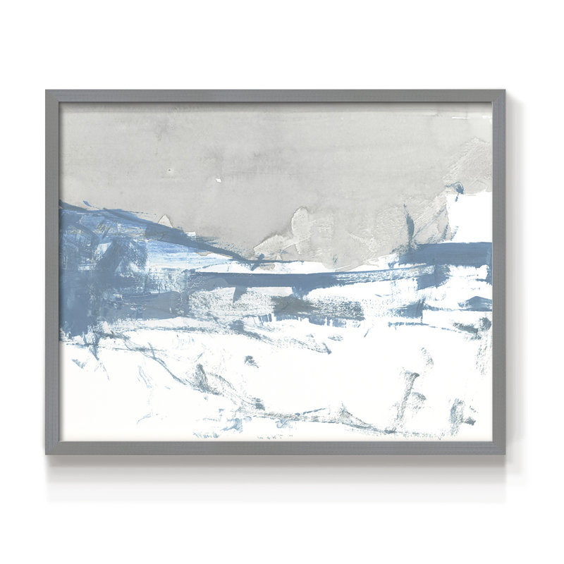 Meta Land I - Reproduction encadrée - Restickable, Gris