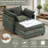 Mercer41 Upholstered 41.7"  Oversized Chenille Accent Armchair  with Ottoman-758575795