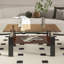 Table basse moderne moderne avec plateau en verre trempé et panneau de fibres à densité moyenne, parfaite pour les salons contemporains-1838681419-1838681421