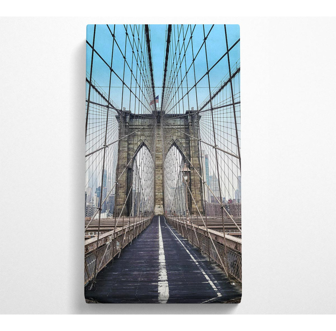 Avanti Structure Of Brooklyn Bridge 1 - Leinwanddrucke mit Panoramablick