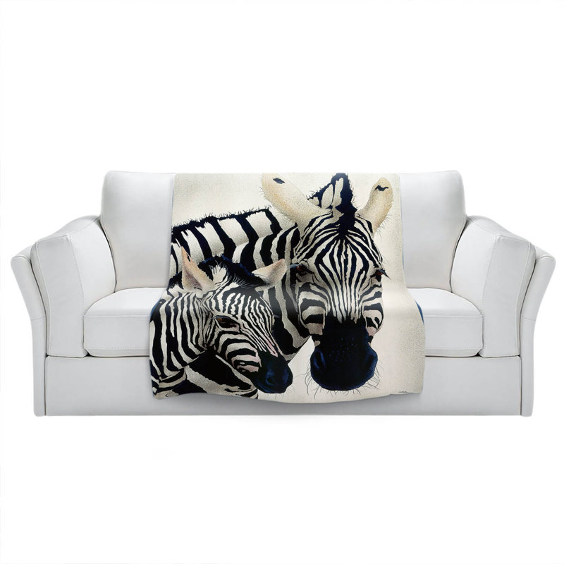  Jeté Madonna Serengeti Zebra, l 68 po x L 80 po