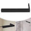 Mirror Black L-Shaped Mounting Bracket-1470607727