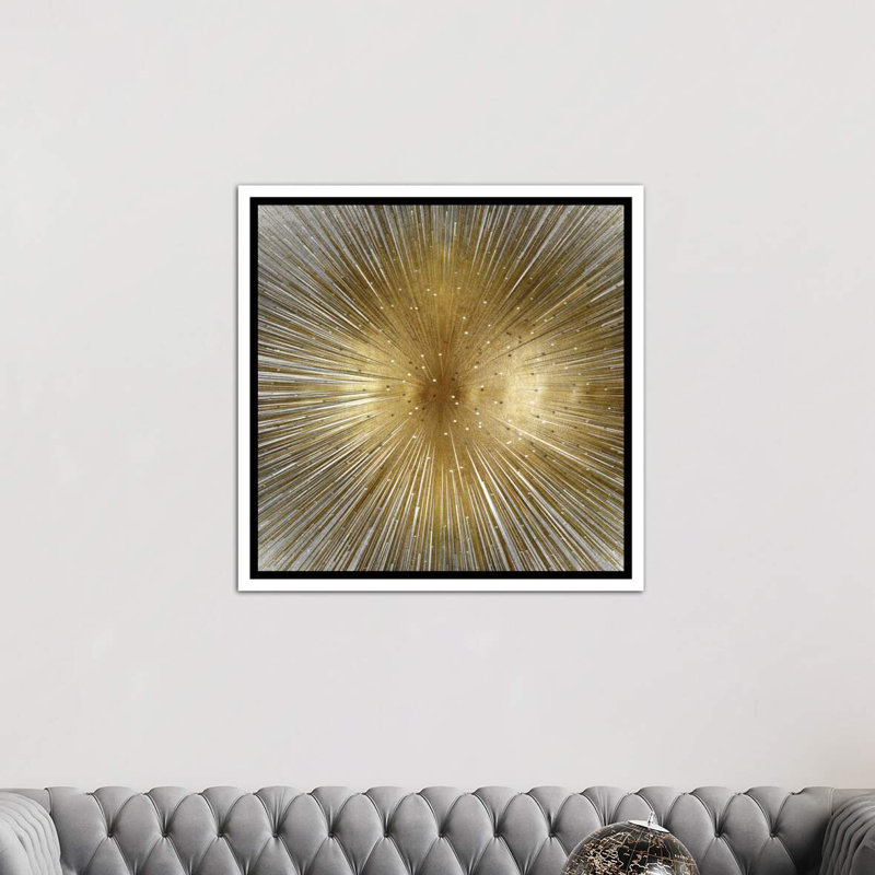 «Radiant» par Abby Young - impression d'art graphique, Toile blanche encadrée, H 18 po x l 18 po x 1,5 po