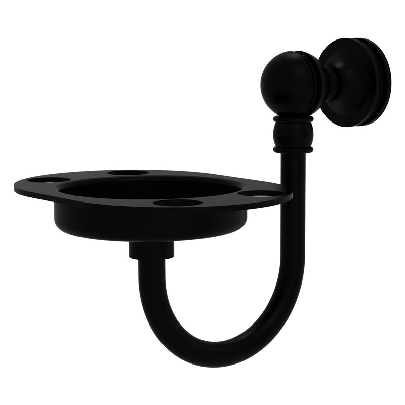 Porte-brosse à dents Mambo, Noir mat