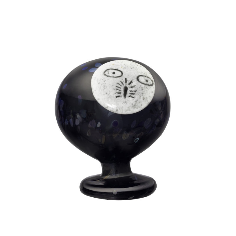 Birds by Toikka Waiter Night Owl Bird Figurine, Dark Grey
