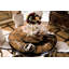 Athena Round Walnut Wood Dining Table