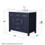 Beckett 42" Freestanding Single Bathroom Vanity with Quartz Top-2141986266-2141986212-2141986213