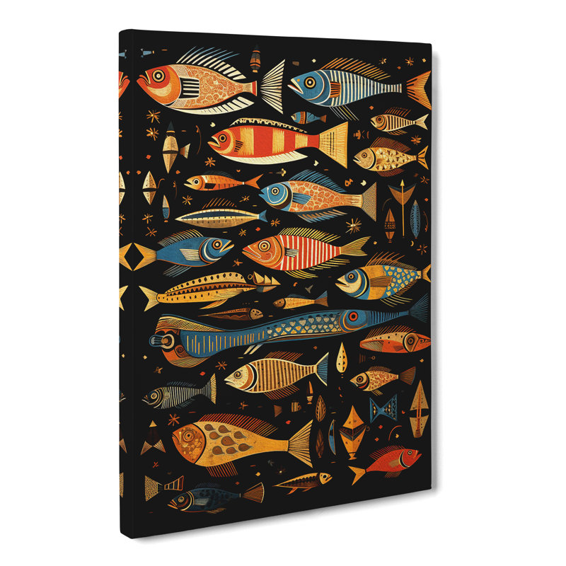Fish Symbolism - Print, 50cm H x 35cm W x 3cm D