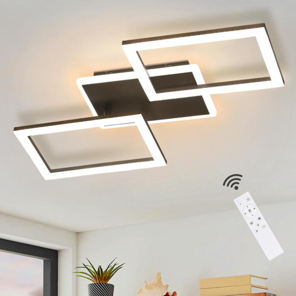 LED-Deckenleuchte 1-flammig Dimmbar Kristall Design Araseli 55 cm