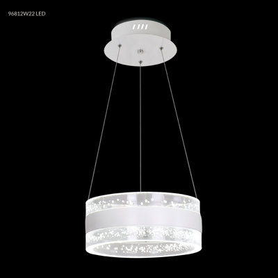 Lustre contemporain en acrylique DEL