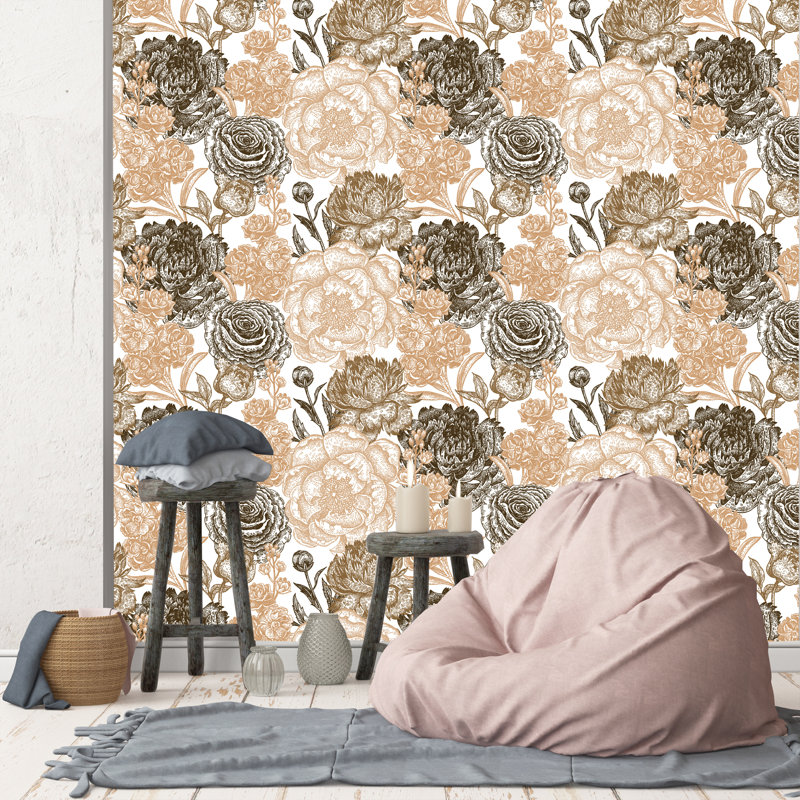 Rouleau de papier peint pelez et collez L 10 pi x l 24 po Goldsby