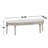 Curved Fabric Upholstered Bench