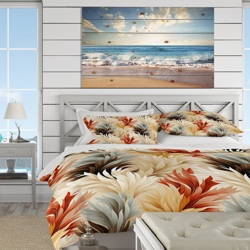 Ensemble de housse de couette Driftwood Dreams, Housse de couette pour très grand lit et 2 très