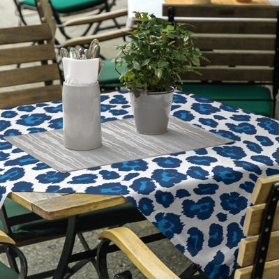 Animal Print Cotton Blend Tablecloth