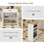 Îlot de cuisine 80 po avec table de rangement extensible, îlots de cuisine mobiles avec station de charge pour 2 à 6 ， 3 en 1, table de préparation sur roulettes pour petits espaces avec 2 tiroirs et support à vin-872539751