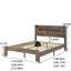 Base de lit plateforme en bois pour grand lit avec tête de lit à DEL et rangement 2 Usbs, niveau de performance silencieux, pas de sommier nécessaire, étapes d'installation simples, amplement sous la zone de charge, fonctionnement silencieux-383712370