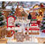 Ensemble de 8 plateaux de pain d'épice à 8 niveaux, décorations de Noël mignonnes pour tablette de cheminée