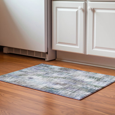 Premium Machine Washable Prisco Green Rug