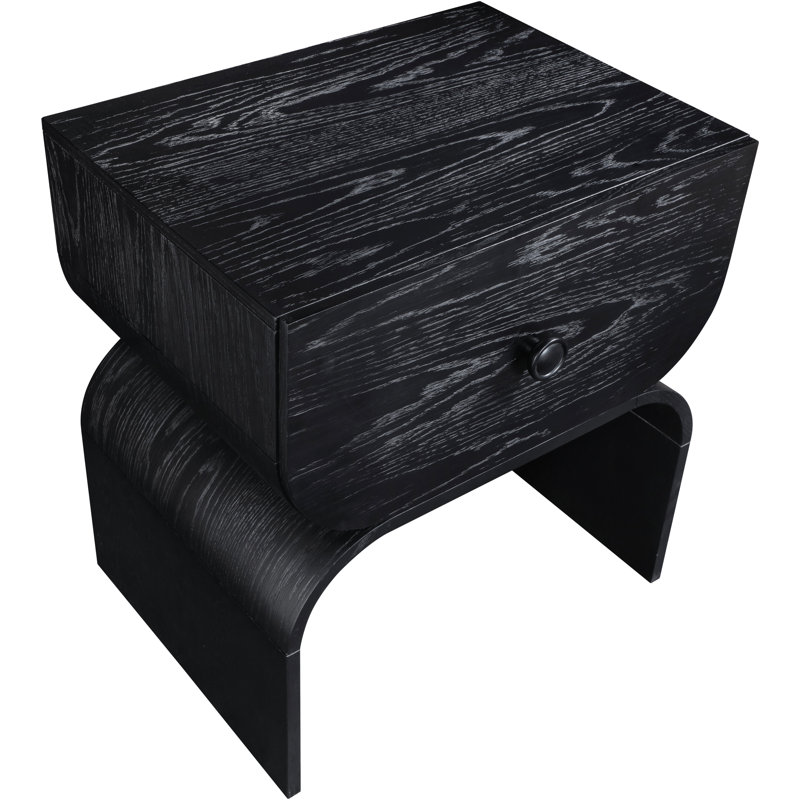 Karrina Night Stand, Black