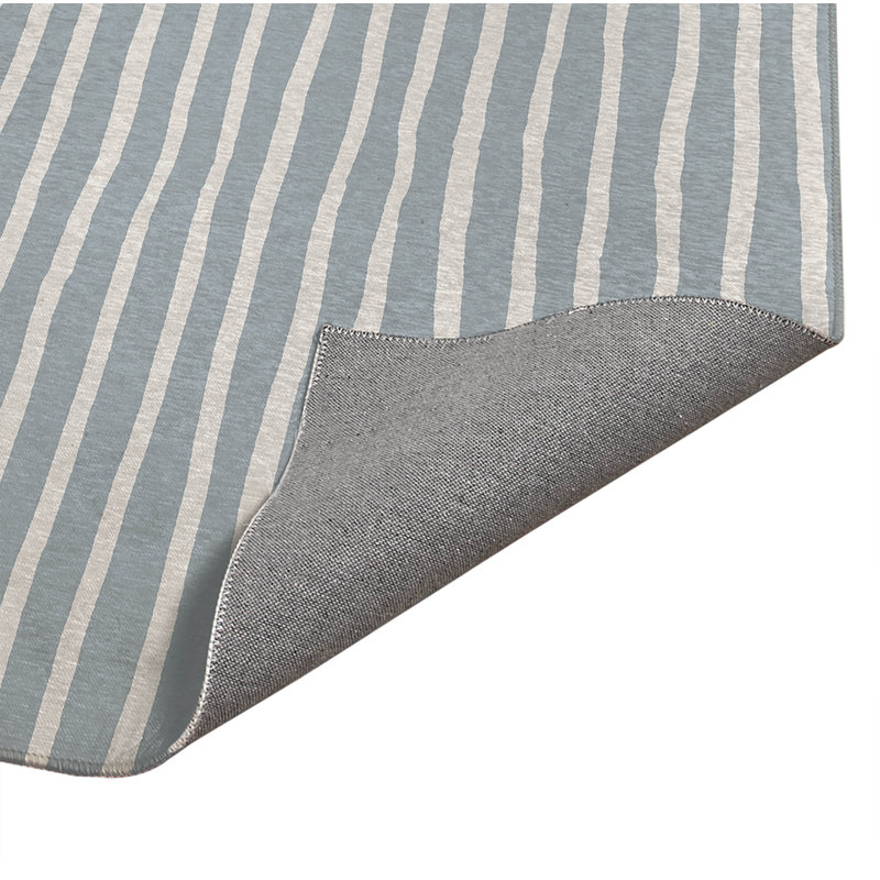 Spinal Row Pink Indoor Doormat, L 36 po x L 60 po, Bleu ardoise