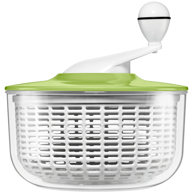 Plastic Salad Spinner, Green
