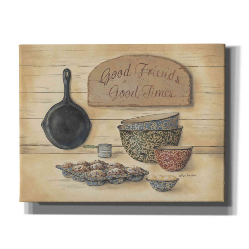 «Good Friends» par Pam Britton, art mural sur toile, H 26 po x l 34 po x P 1,5 po