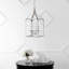 Luminaire suspendu rectangulaire à 4 lumières Viraj-63989346