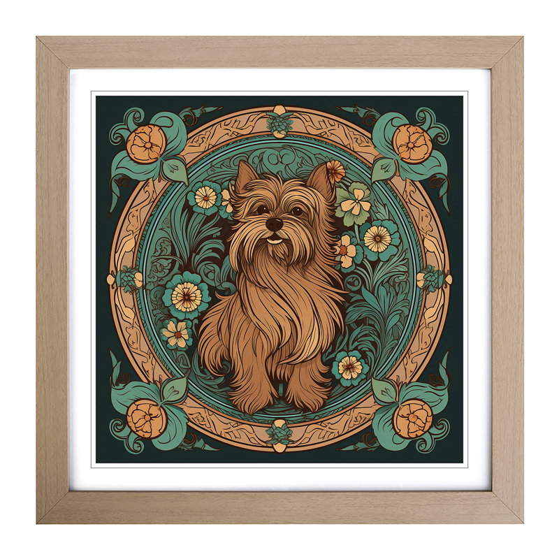 Single Picture Frame Print on Wood, Oak Framed