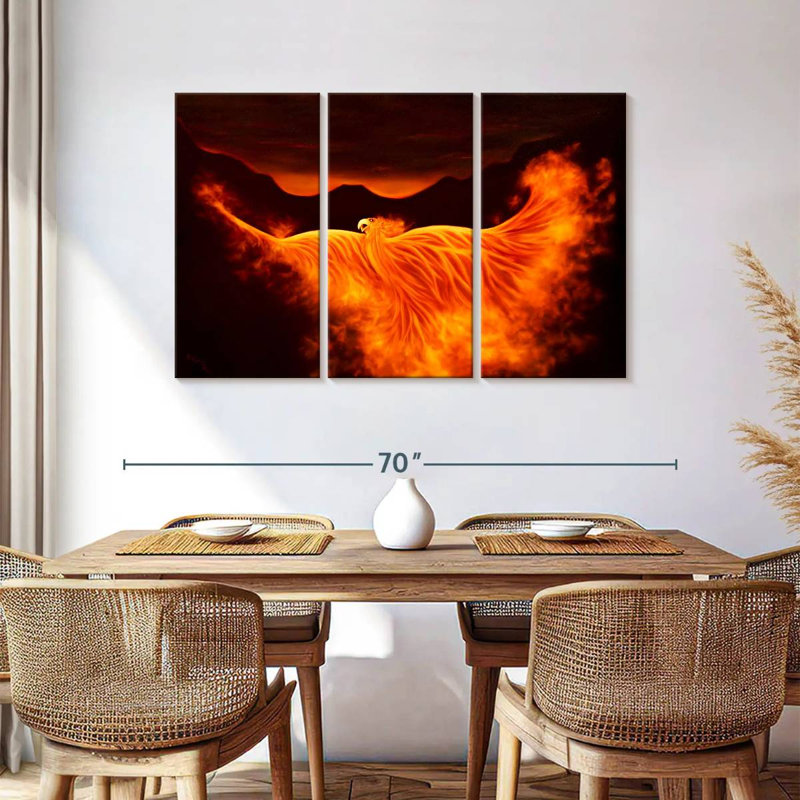 Kelan Phoenix Rising, 36" H x 57" W