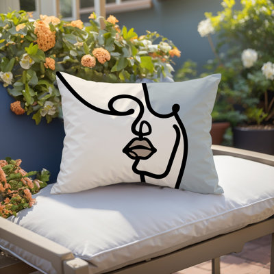 Coussin lombaire réversible intérieur / extérieur Jai Abstract