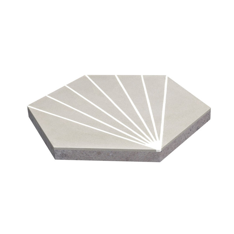 Carreau de sol et de ciment à motif de ciment 7,87 po x 9,09 po Spark C, Hiver