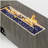 54-inch iron fire pit table (stone)