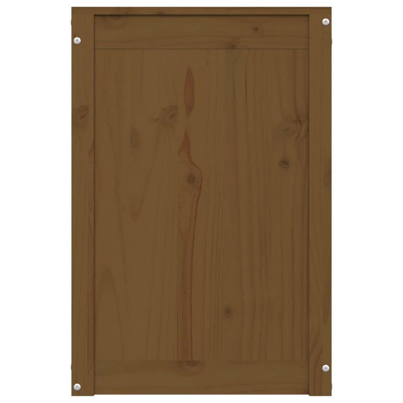 Wood Cabinet Laundry Hamper, Honey Brown