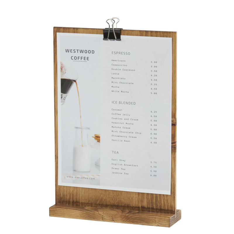 Porte-presse-papiers Madera, H 13,5 po x l 9,25 po x P 2,5 po