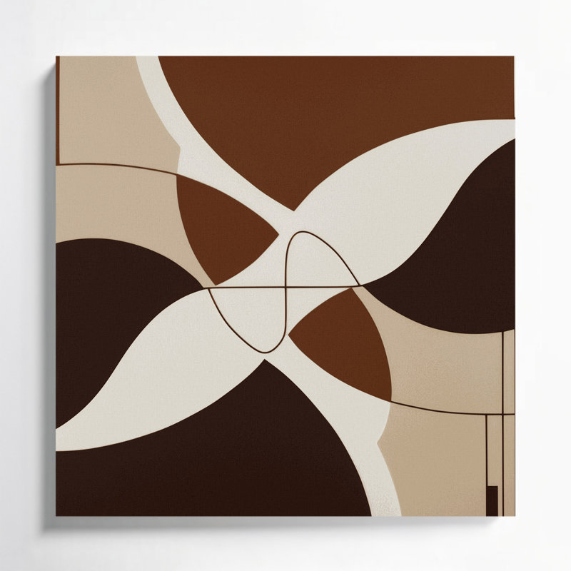 Minimalisme 99, art mural sur toile beige