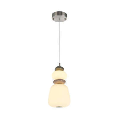 Strata Pendant - Satin Nickel - 14.33"H