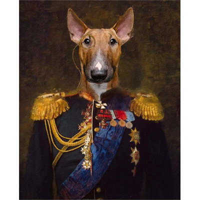 Bull Terrier Dog Period Dress Collection - Art Prints