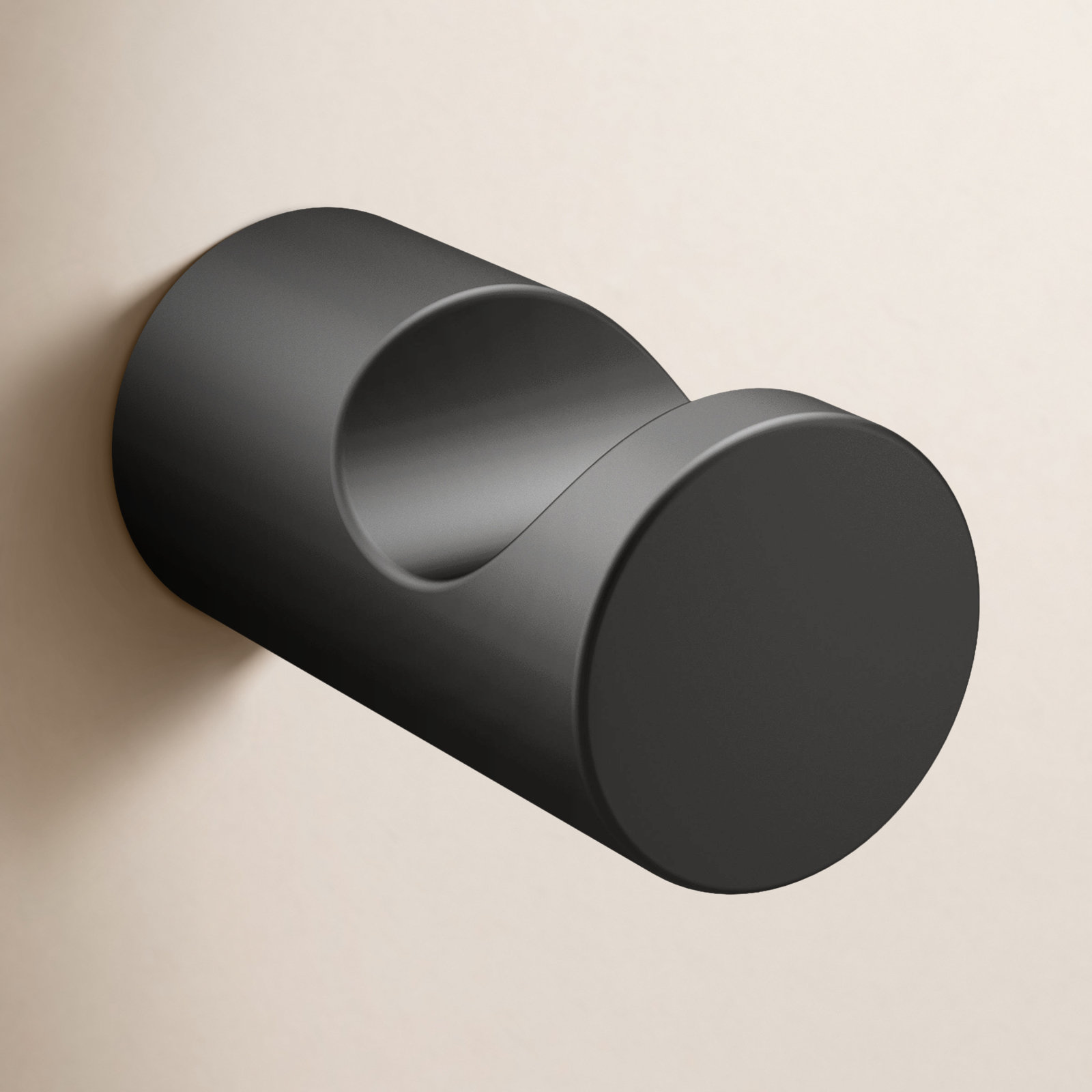 Align Wall-Mounted Robe Hook, Matte Black