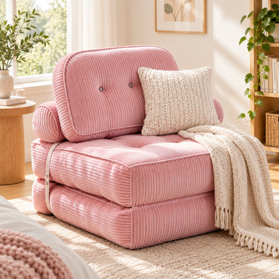 33.46 " Upholstered Futon Chair