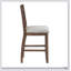 Ensemble de 2 chaises à hauteur de comptoir avec finition cerisier traditionnelle, revêtement beige pour un repas élégant