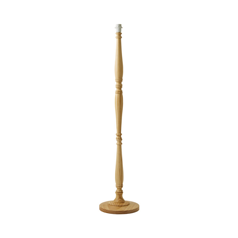 Arialdo 132cm Traditional Floor Lamp, Light Wood