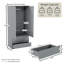 Tanino 4 Piece Bedroom Set (2 Drawer Large Bedside Chest X2, 8 Drawer Chest, 2 Door 2 Drawer Wardrobe)-1769959698