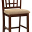 Chaise en bois massif à hauteur de comptoir Georgenia-81514702