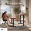 Bureau assis-debout électrique HomePro – Bureau réglable en hauteur à double moteur avec 3 positions mémorisables, chargement USB et USB-C, système anticollision-215564300-215564785