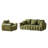 3 Seater + 1 Seater Combo Sofa Modern Living Room Sofa, Teddy Sofa, Wooden Frame, 4 Cushions, Apartment Sofa Furniture-1903577351
