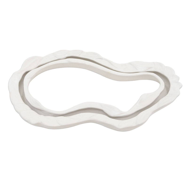 Vase de table en céramique 1,2 ", Blanc